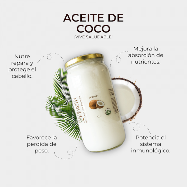 Aceite de Coco Virgen Orgánico 450ml - Peruvian Health: Aceite de coco