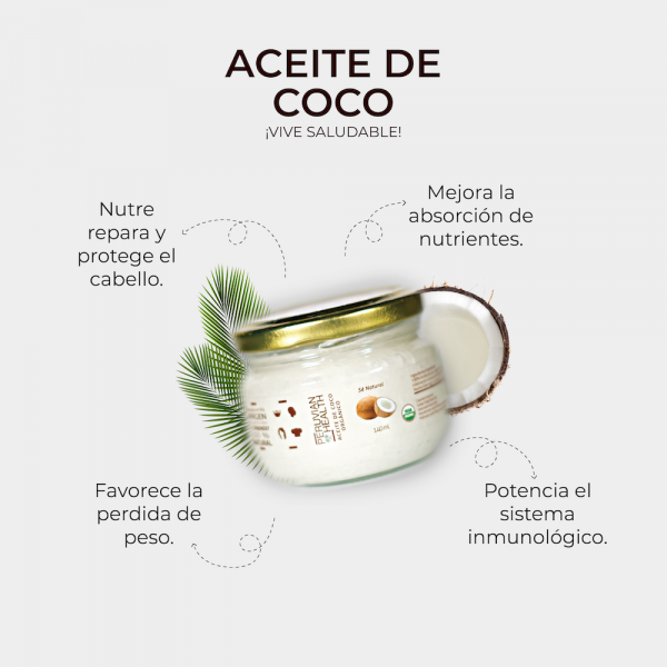 Aceite de Coco Virgen Orgánico 680ml - Peruvian Health: Aceite de coco